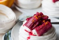 Rhubarb Meringue Cups