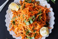 Golden Carrot Salad with Zesty Coriander Vinaigrette and Pistachio Crunch