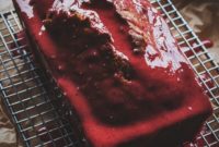 Velvety Pound Cake with Strawberry Drizzle