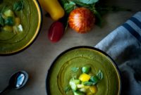 Velvety Heirloom Tomato and Avocado Gazpacho
