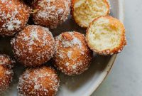 Lemon Cardamom Ricotta Donuts