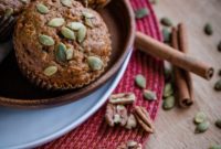 Golden Harvest Pumpkin Carrot Pecan Muffins