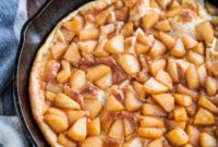 Fluffy Soufflé Pancakes with Cinnamon Apples