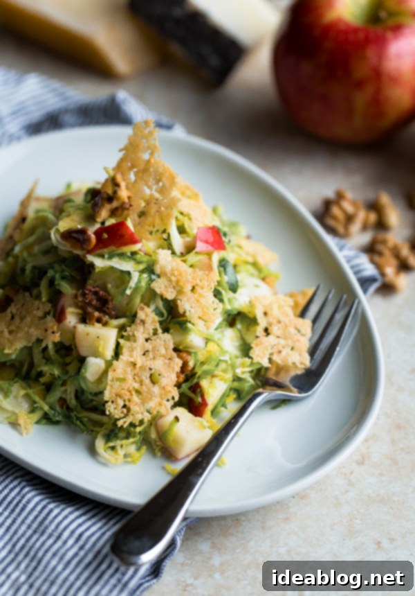 Crunchy Brussels & Apple Salad with Walnuts and Cheesy Crisps 1 featured 18007