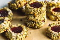 Jam-Filled Pistachio Thumbprint Cookies