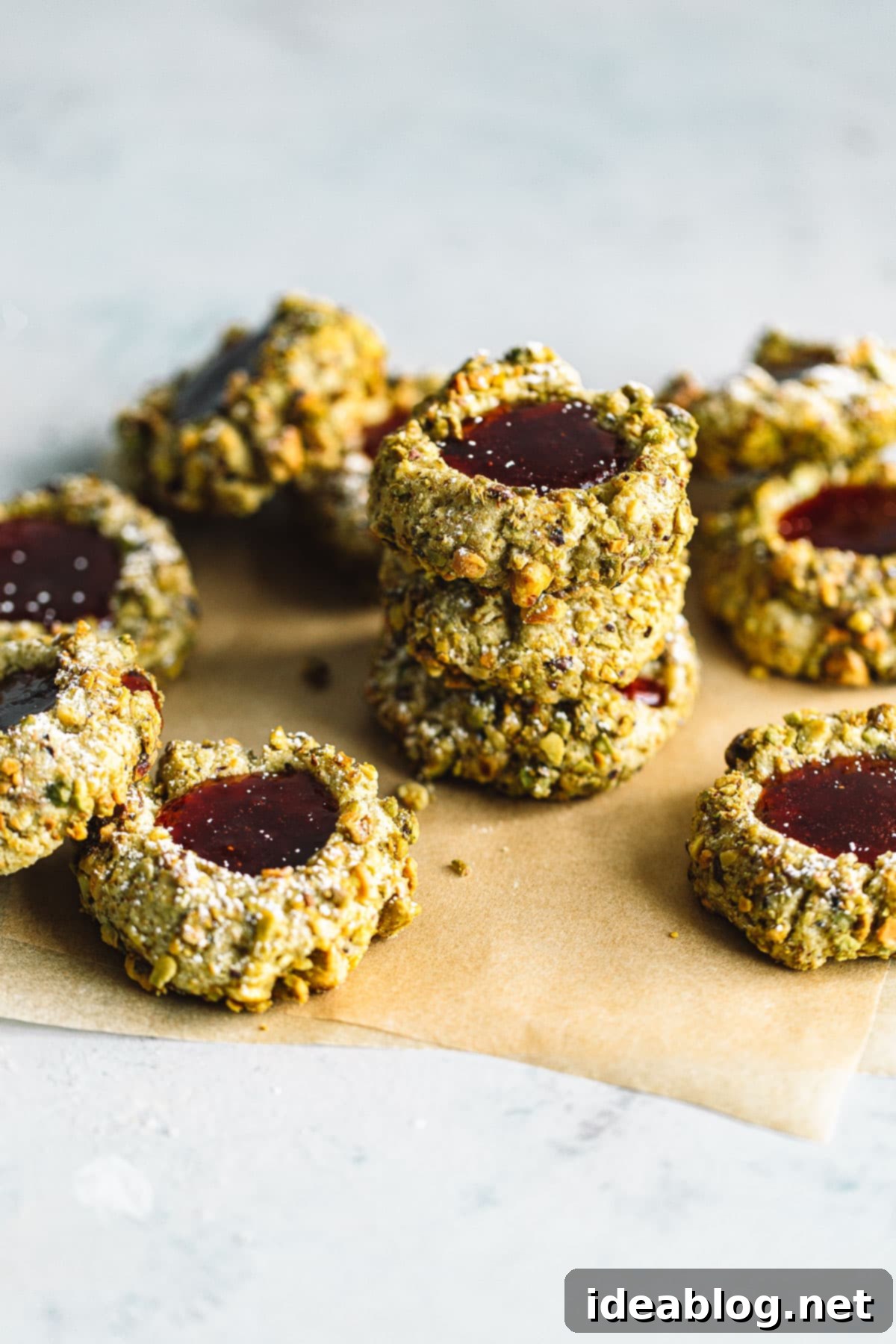 Jam-Filled Pistachio Thumbprint Cookies 1 featured 18686