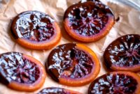 Dark Chocolate Blood Orange Confits