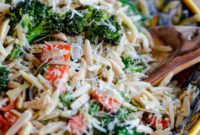 Golden Roasted Veggie Orzo