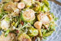 Pomegranate Brussels Sprout Salad with Hazelnuts and Parmesan