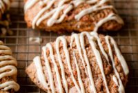 Spiced Carrot Cake Scones with Maple Cream Cheese Glaze