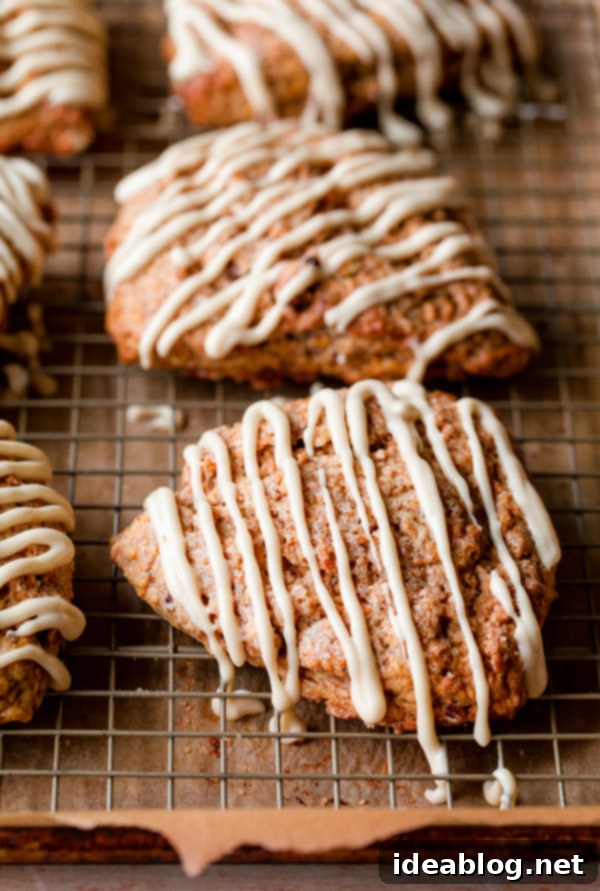 Spiced Carrot Cake Scones with Maple Cream Cheese Glaze 1 featured 21321
