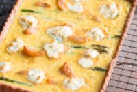 Tangy Goat Cheese and Asparagus Spring Quiche