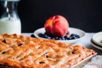 Golden Peach & Blueberry Slab Bake