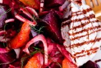Roasted Beetroot Salad with Whipped Ricotta, Shaved Fennel, and Citrus Segments