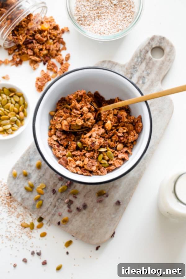 Mexican Granola with Cacao Nibs and Pumpkin Seeds 1 featured 25805