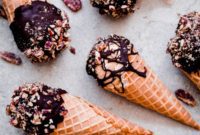 Spiced Pumpkin Drumsticks with Chocolate Pecan Crunch