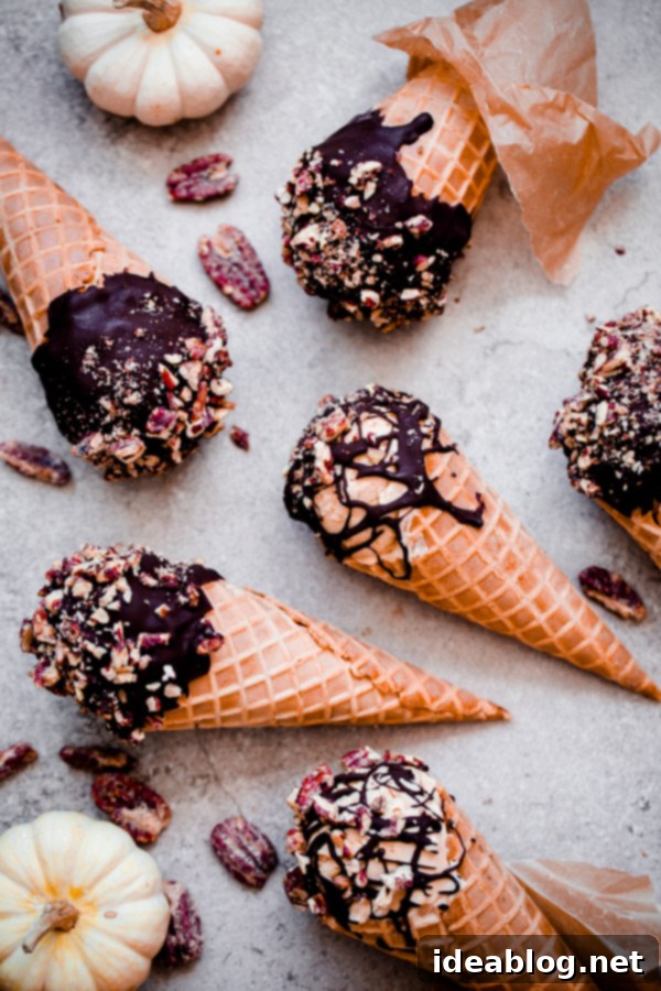 Spiced Pumpkin Drumsticks with Chocolate Pecan Crunch 1 featured 25964