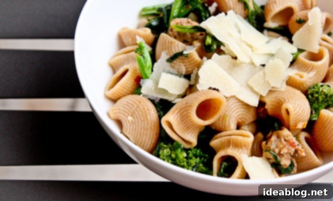 Fiery Italian Sausage & Rapini Pasta 25 featured 262