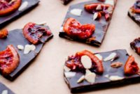 Blood Orange Almond Dark Chocolate Shards