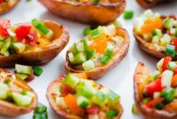 Mediterranean Hummus Potato Boats
