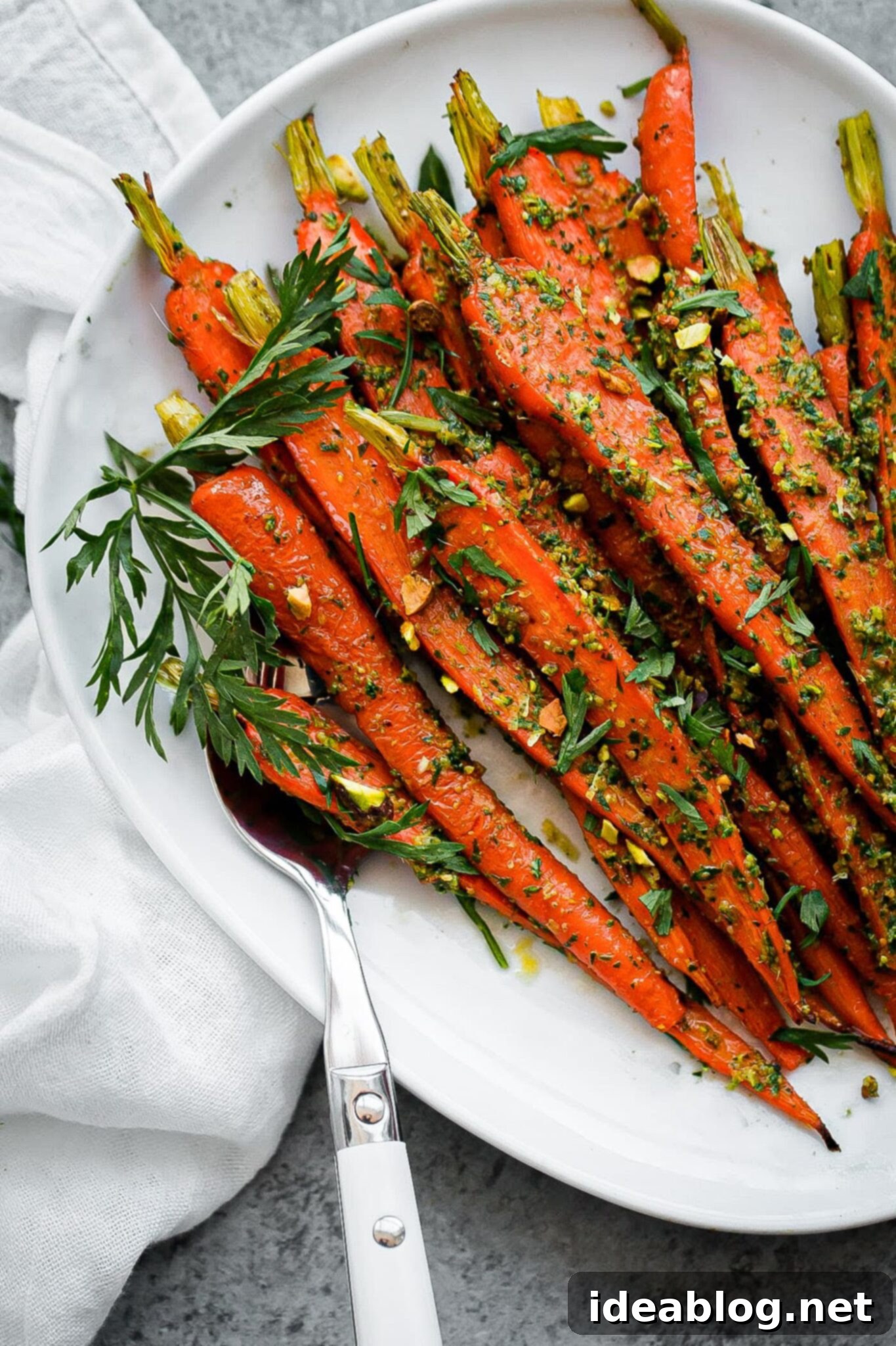 Root to Leaf Roasted Carrots with Vibrant Carrot Top Pesto 1 featured 32001