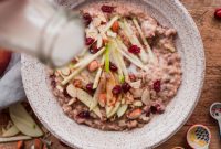 Cozy Slow Cooker Apple Cranberry Steel Cut Oats