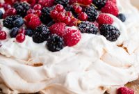 Luscious Berry Pavlova with Zesty Lemon Cream