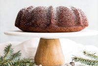 Aromatic Gingerbread Bundt with Luscious Eggnog Whipped Cream