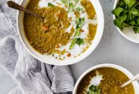 Fragrant Slow Cooker Curried Lentil Soup