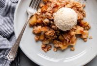 Rustic Apple Hazelnut Crumble