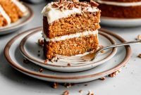Moist Carrot Cake with Zesty Lemon Cream Cheese Frosting