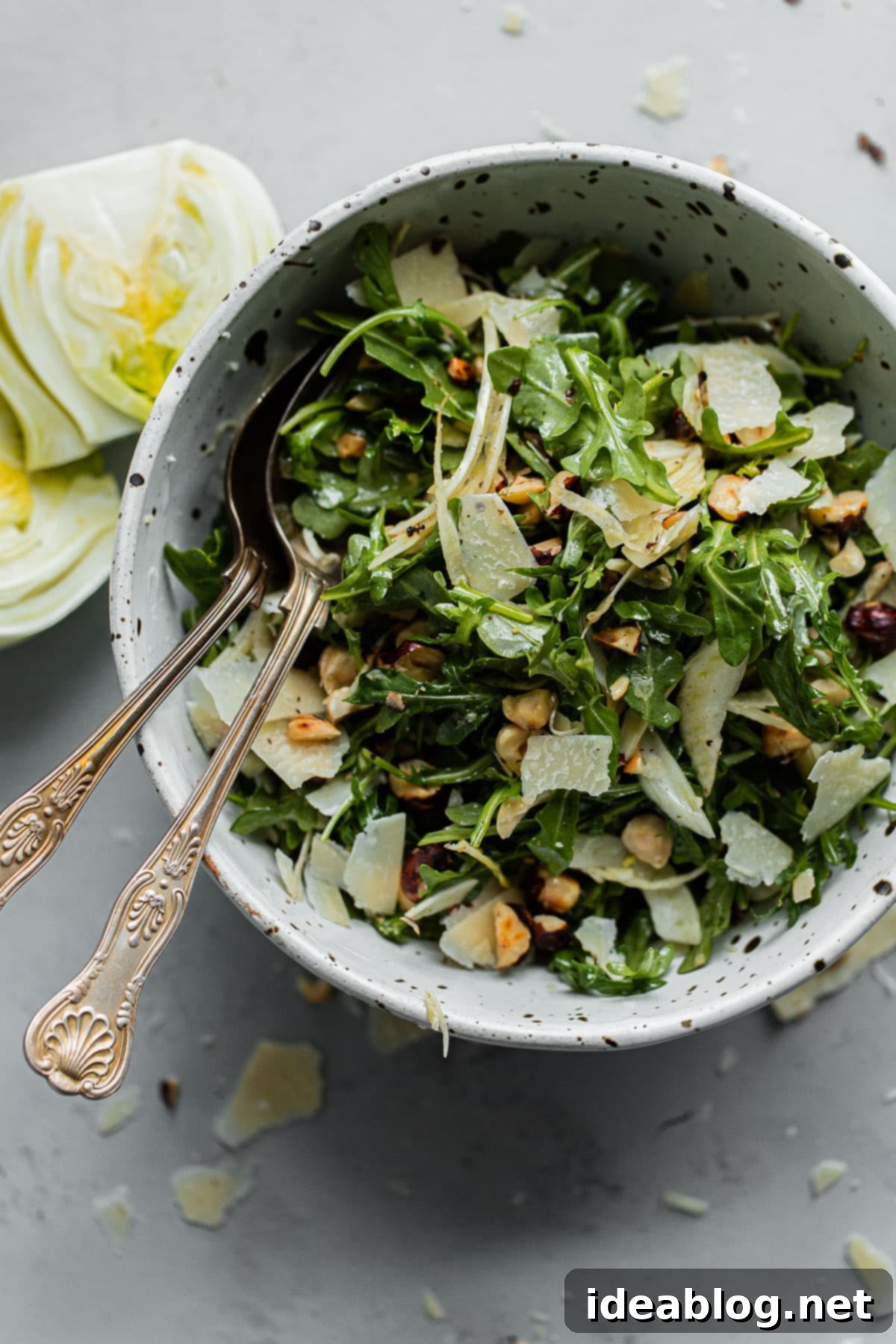 Shaved Fennel Arugula Salad with Parmesan, Toasted Hazelnuts & Sherry Vinaigrette 1 featured 47110