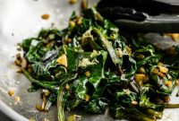 Garlicky Sautéed Beet Greens