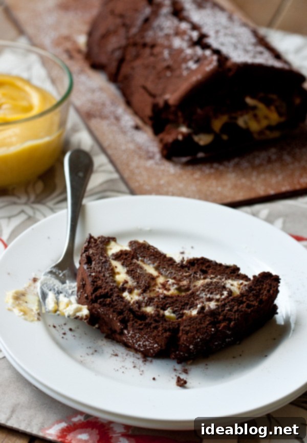 Exotic Chocolate Passion Fruit Roulade 1 featured 5374