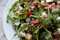 Vibrant Red Quinoa Arugula Salad