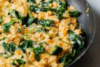 Fluffy Cheesy Eggs with Fresh Greens