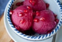 Zesty Pomegranate Ginger Sorbet