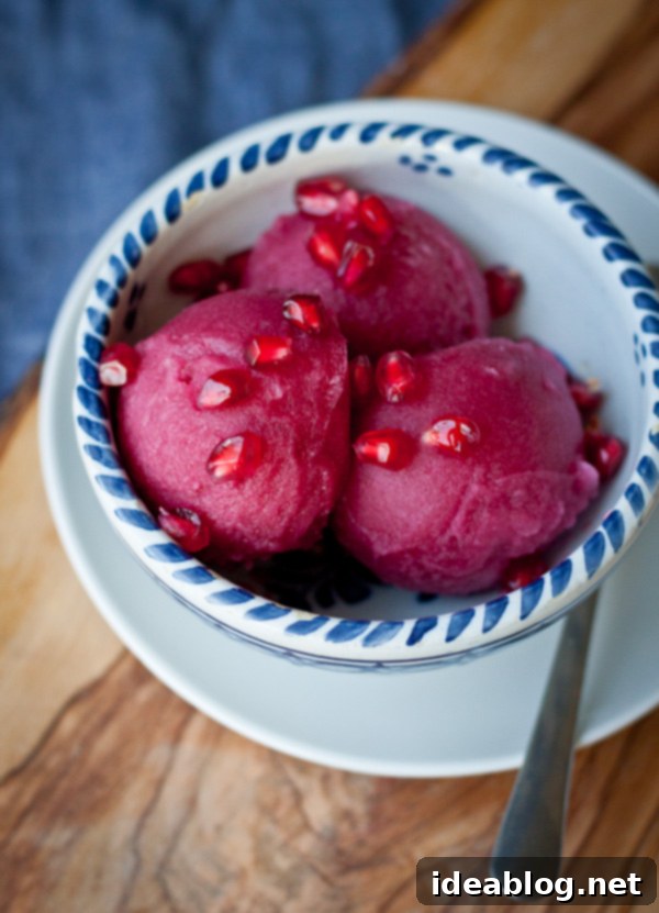 Zesty Pomegranate Ginger Sorbet 1 featured 6390