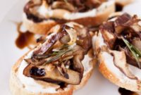 Creamy Ricotta and Savory Mushroom Crostini