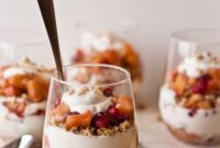Honey-Kissed Yogurt Parfait with Tangy Cranberry-Apple Compote