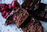 Decadent Dark Chocolate Chunk Raspberry Muffins