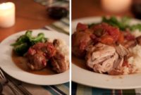 Tender Chicken Braised in Red Wine and Tomato Sauce