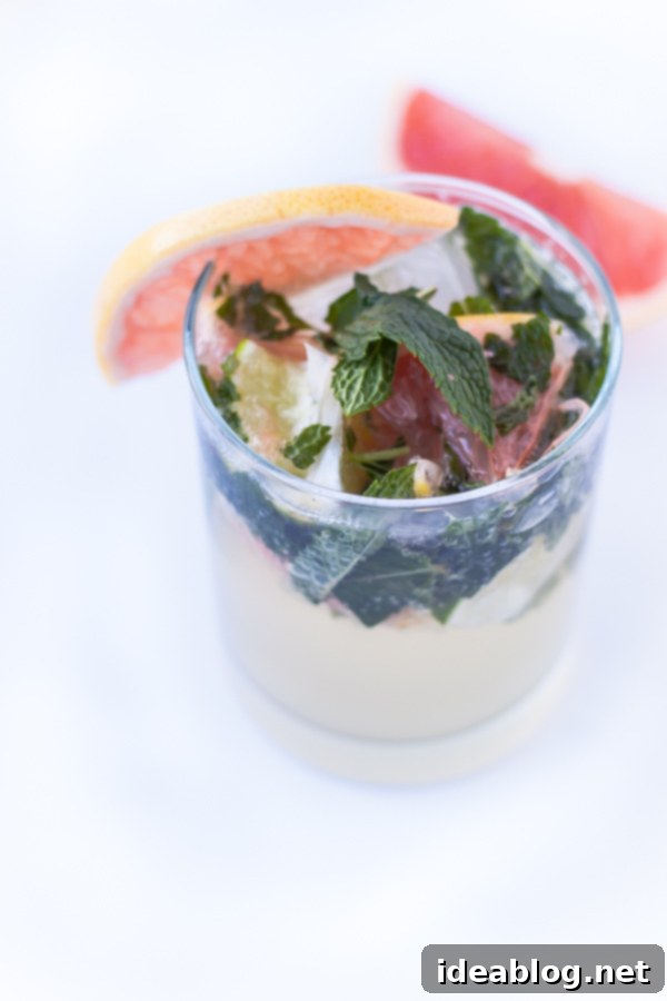 Zesty Grapefruit Mojito 5 Grapefruit Mojito Cocktail