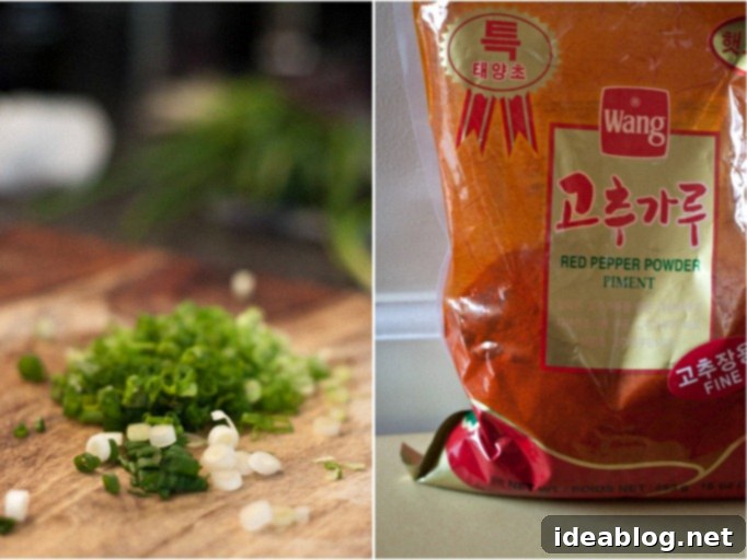 Korean Tofu: A Savory Simmer 4 Korean red pepper powder, or Gochugaru, a key ingredient for authentic Korean Braised Tofu.