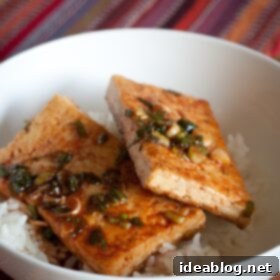 Korean Tofu: A Savory Simmer 9 Traditional Korean Braised Tofu (Dubu Jorim) - A delicious and easy to make vegan Korean dish.