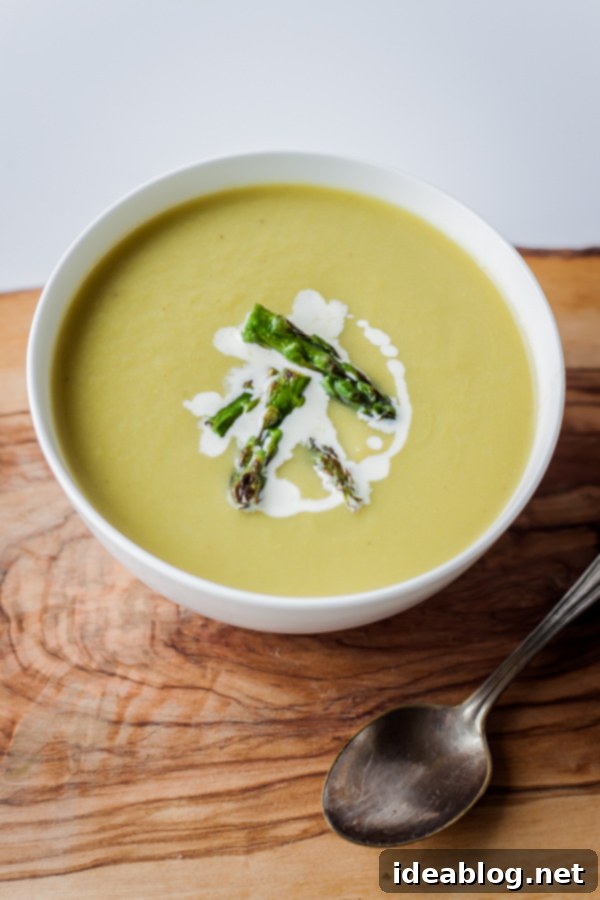 Creamy Spring Asparagus Soup 2 Springtime Asparagus Soup