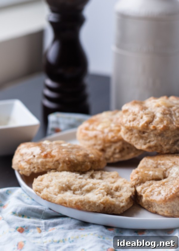 Honeyed Pepper Cheddar Biscuits 5 Freshly baked Cheddar Biscuits generously coated with Black Pepper Honey Glaze, ready for enjoyment