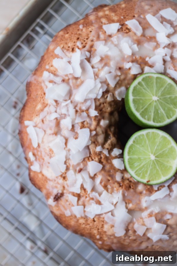 Zesty Coconut Cardamom Lime Bliss 2 Moist Coconut Cardamom Lime Tea Cake with Glaze