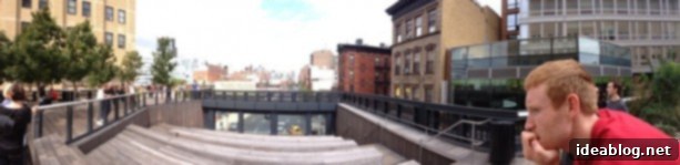 Concrete Jungle Calling 9 NYC skyline from the High Line