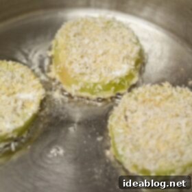 Crispy Fried Green Tomatoes Ready to Serve